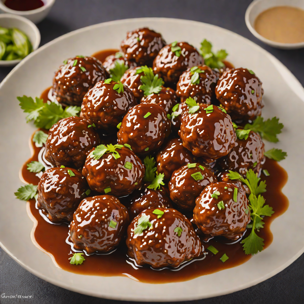 Shanghai-Style Sweet Soy Glazed Lion's Head Meatballs