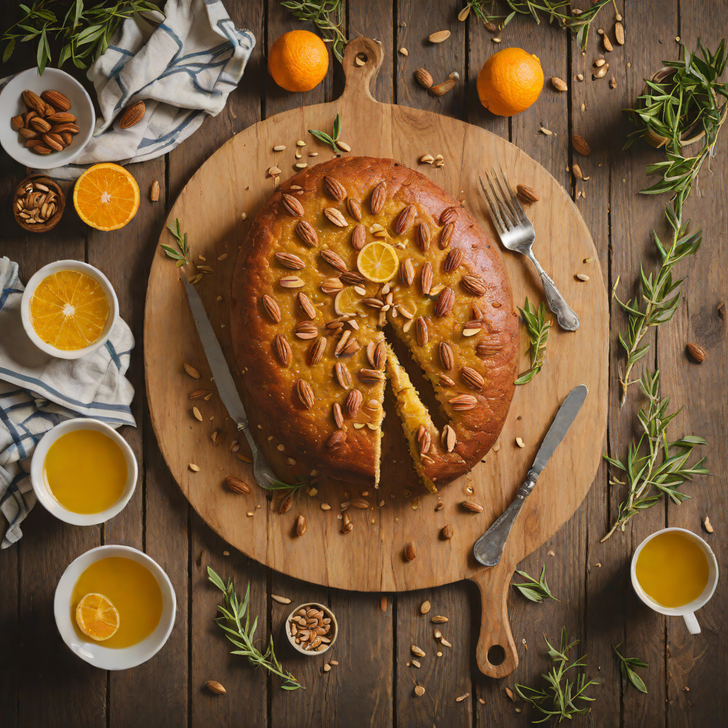 Simple Orange Olive Oil Cake with Almonds