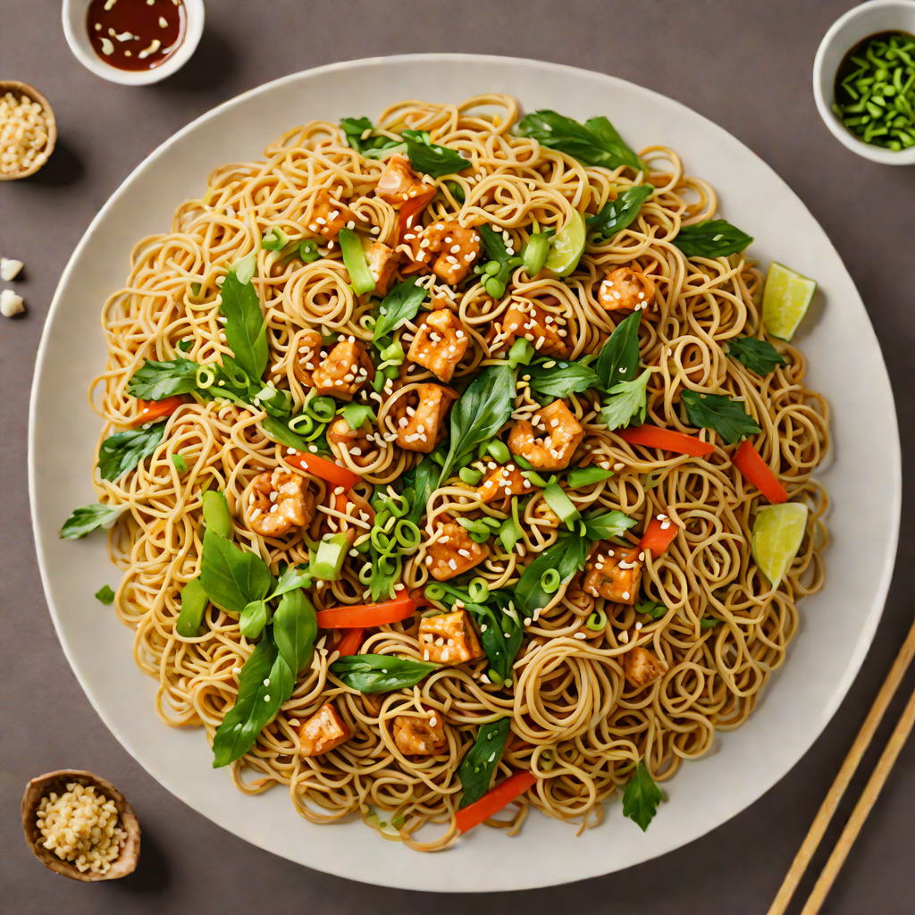 Garlic-Ginger Scallion Stir-Fry Noodles