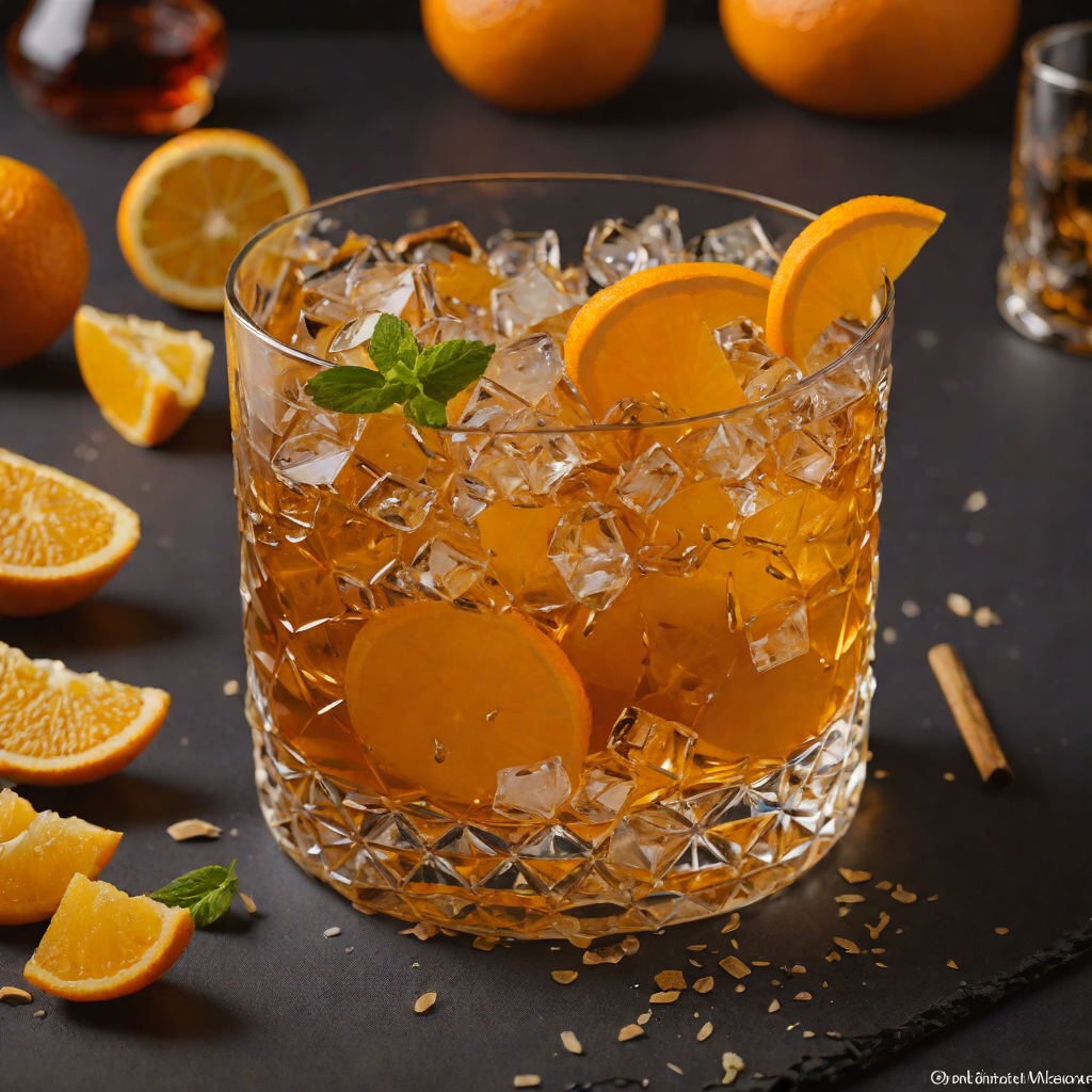 Orange Peel-Spiced Rum Old Fashioned