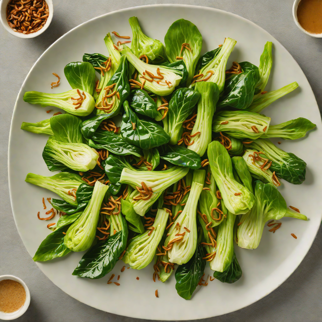 Garlic-Ginger Sautéed Baby Bok Choy