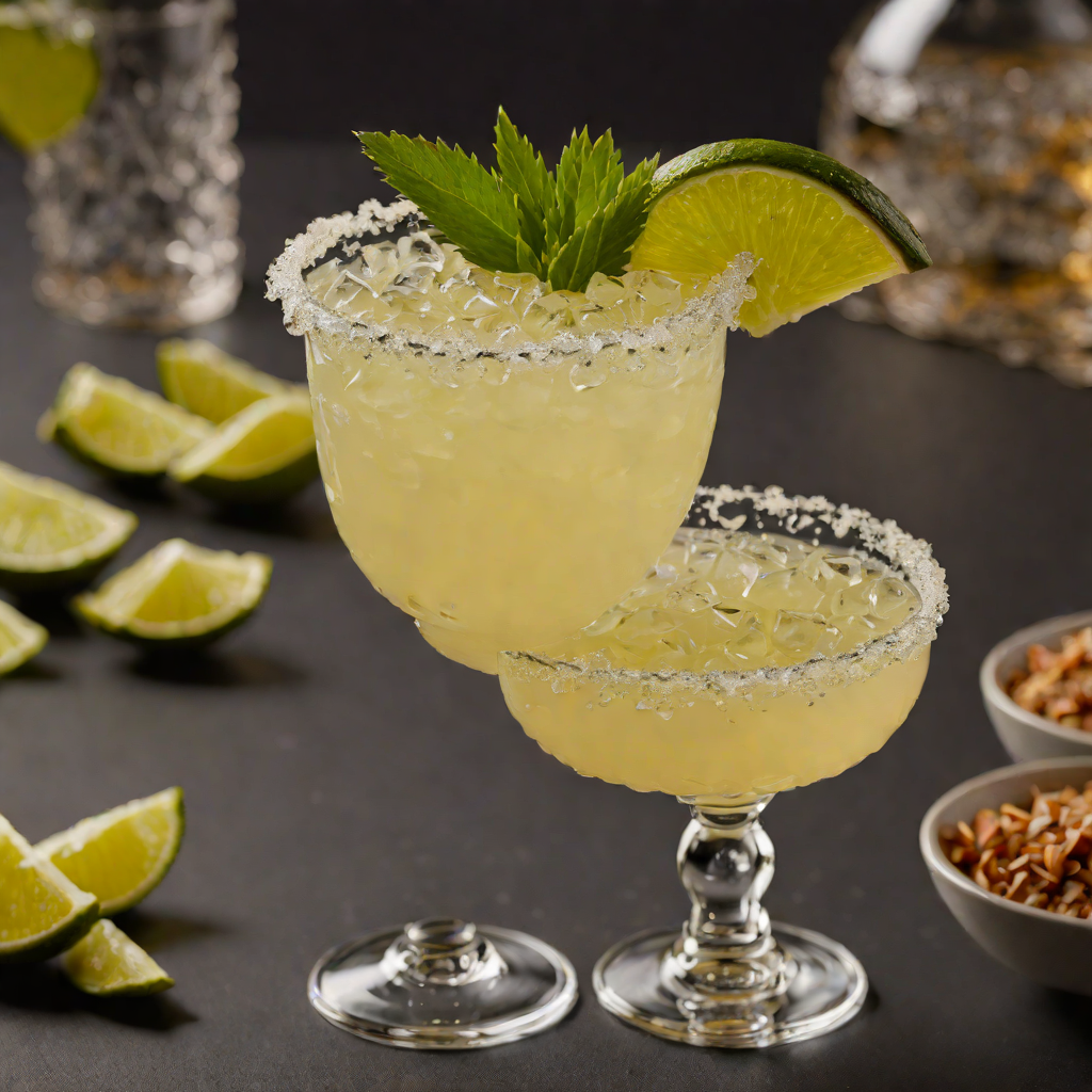 Agave-Tequila Margarita with Salted Rim