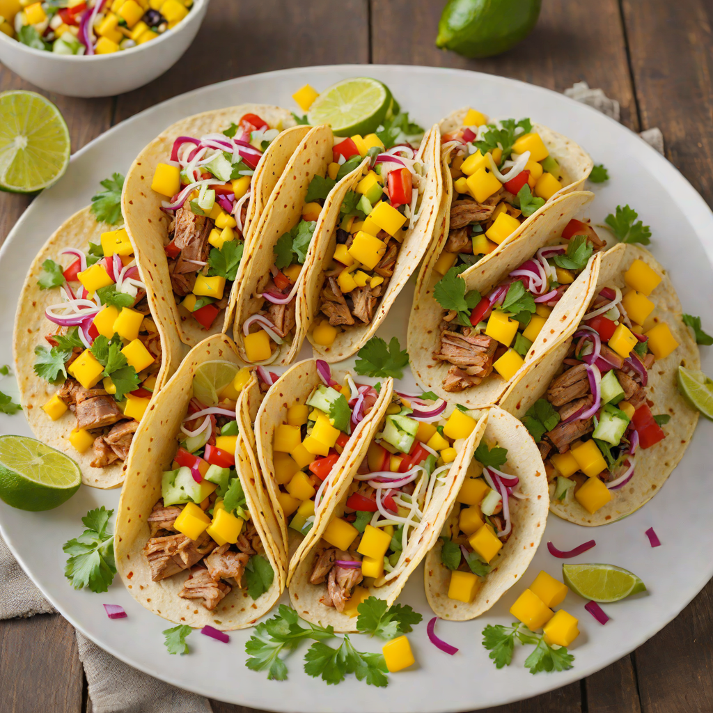 Honey-Lime Grilled Pork Tacos with Mango Salsa