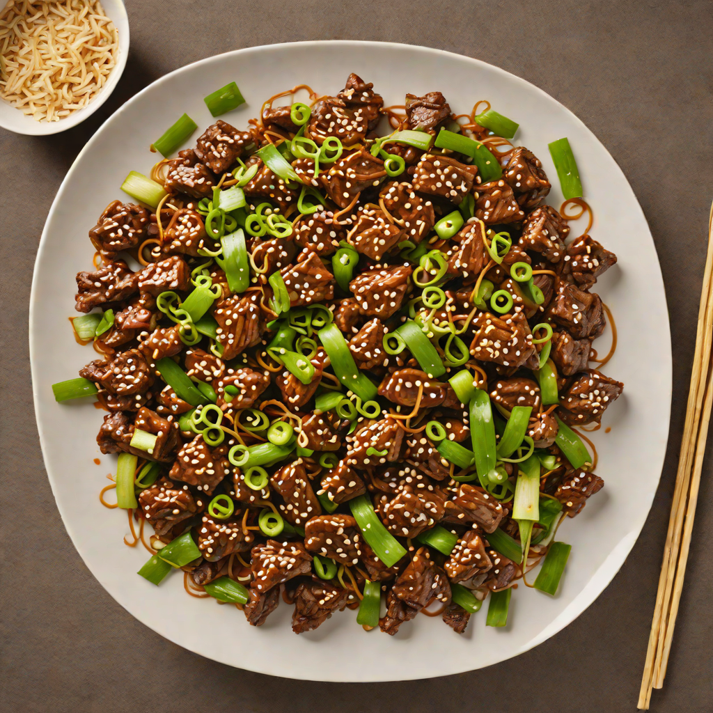 Stir-Fried Beijing Beef with Crispy Scallions