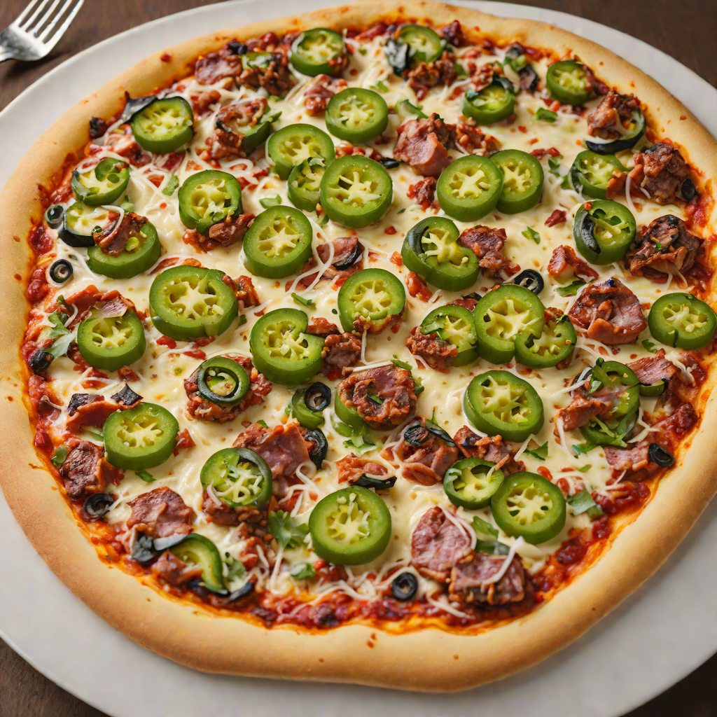 Hand-Tossed Spicy Sausage and Jalapeño Pizza
