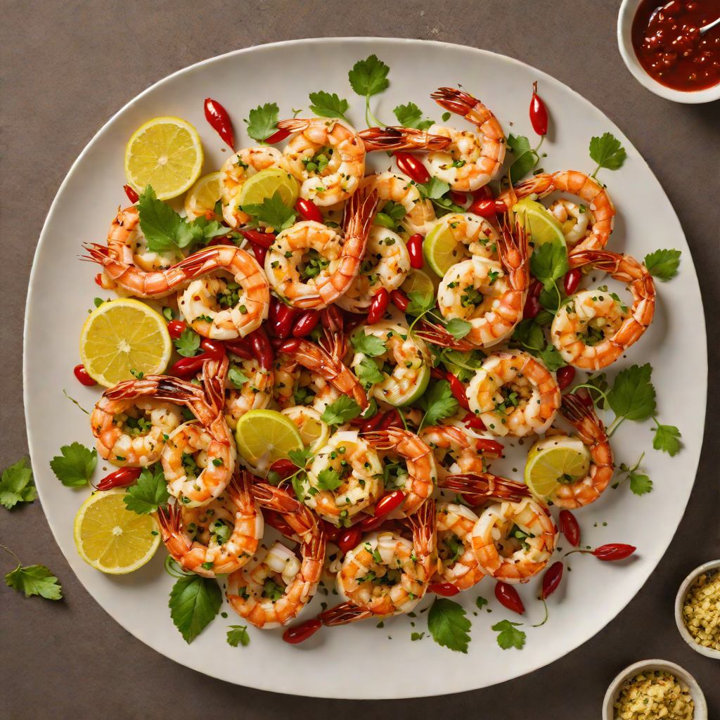 Citrus-Marinated Grilled Shrimp with Chili and Garlic
