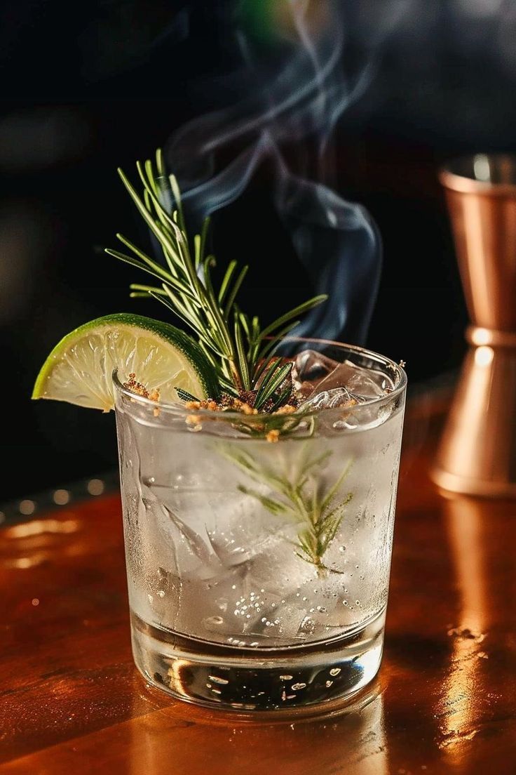 Herb-Crafted Gin Martini with Rosemary