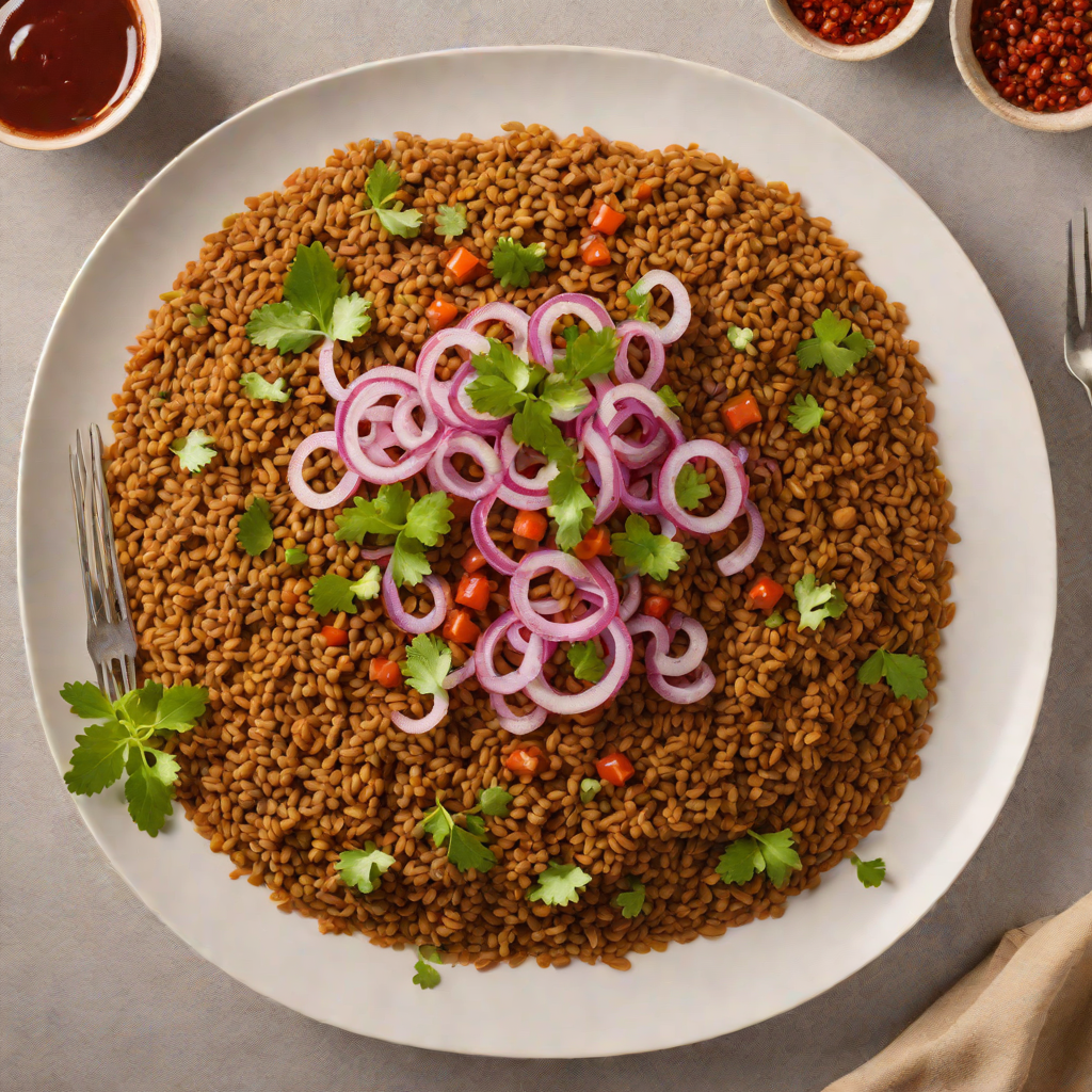 Injera-Spiced Lentil Misir Wot with Berbere and Red Onion