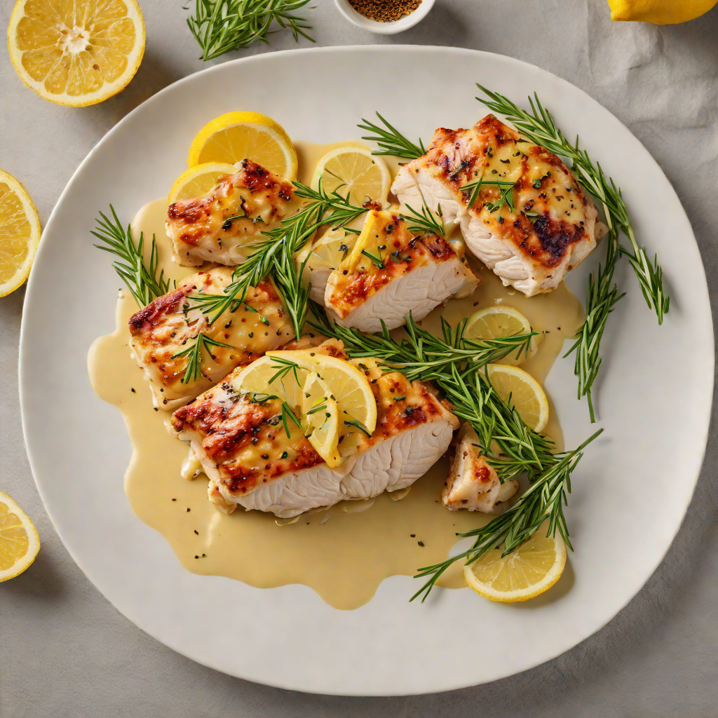 Pan-Seared Chicken with Lemon and Rosemary Butter Sauce