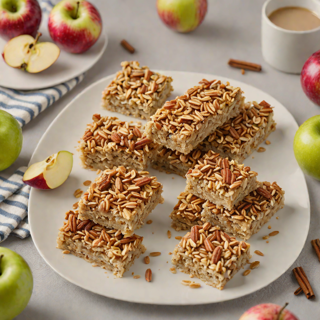 Soft Baked Apple Cinnamon Oatmeal Bars