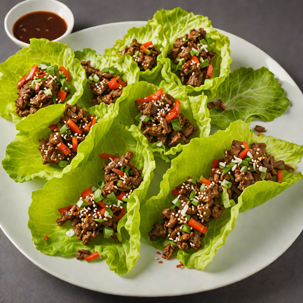 Spiced Korean-Inspired Beef Bulgogi Lettuce Wraps