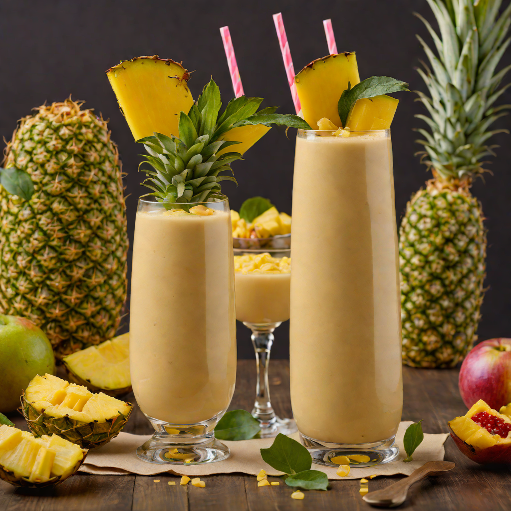 Blender-Mixed Pineapple Mango Smoothie