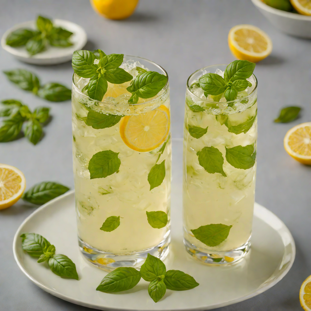 Muddled Basil Lemonade Fizz