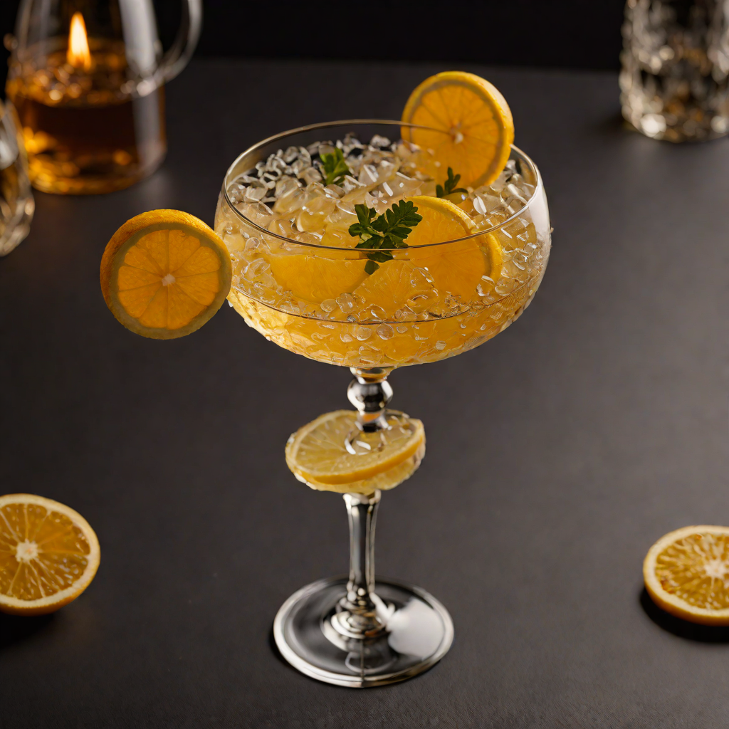 Smoky Mezcal and Yuzu Citrus Cocktail