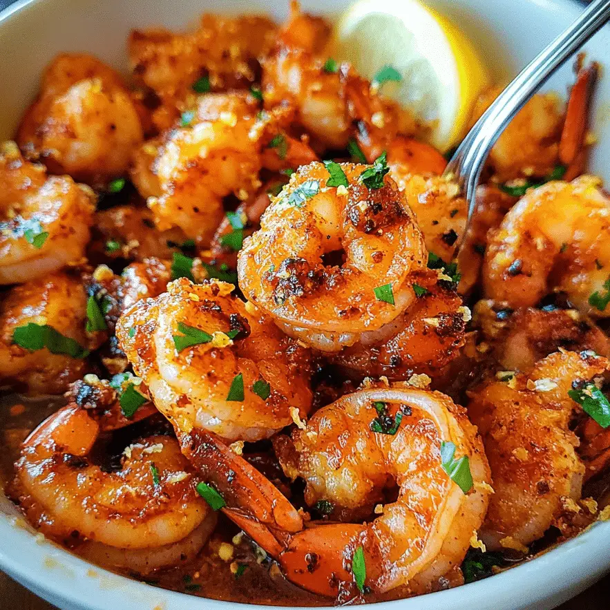 Spicy Sautéed Garlic Shrimp with Lemon and Parsley