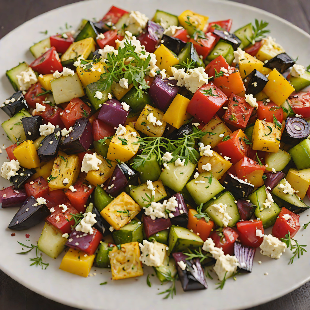 Oven-Roasted Greek Vegetable Medley with Feta