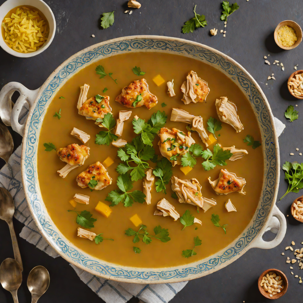 Ginger-Turmeric Chicken Soup with Garlic and Honey