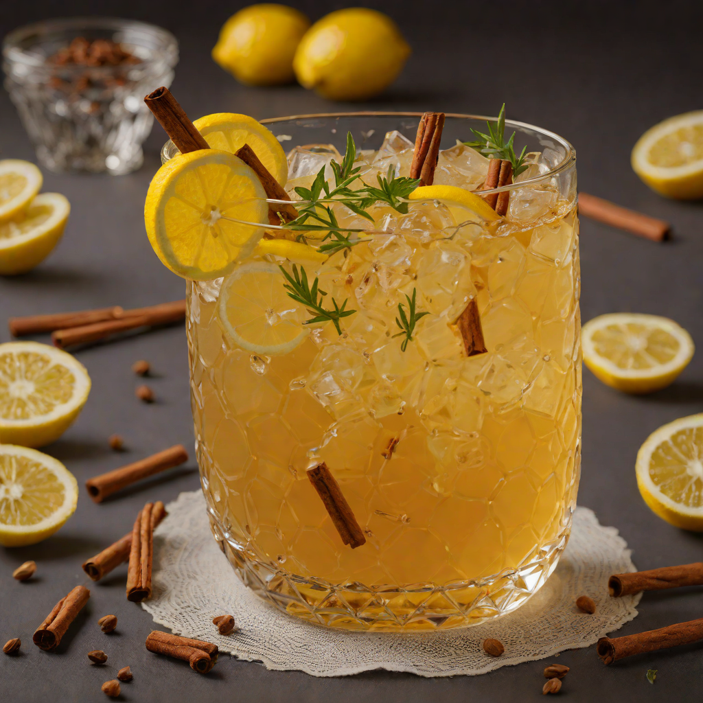 Lemon-Honey Ginger Tea with Cinnamon and Cloves