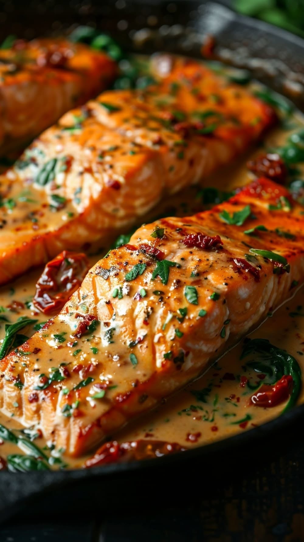 Italian Pan-Seared Salmon with Sundried Tomato Pesto