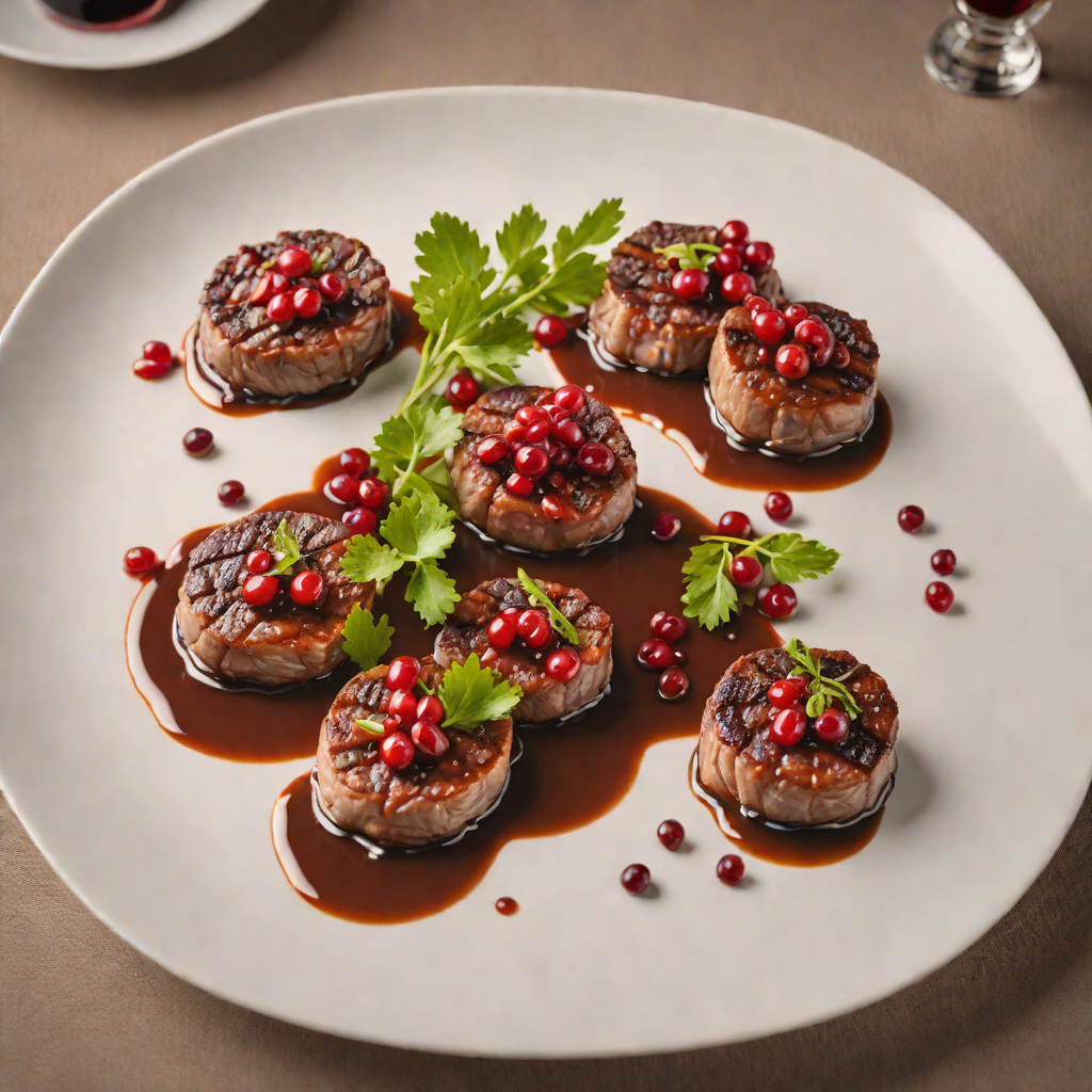 Sautéed Kangaroo Medallions with Pepperberry Sauce