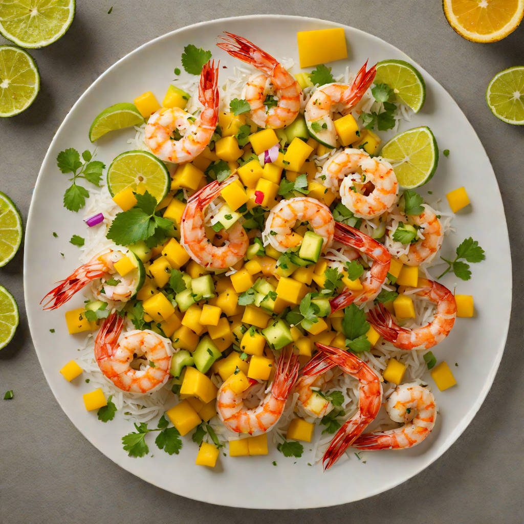 Coconut-Lime Shrimp with Mango Avocado Salsa