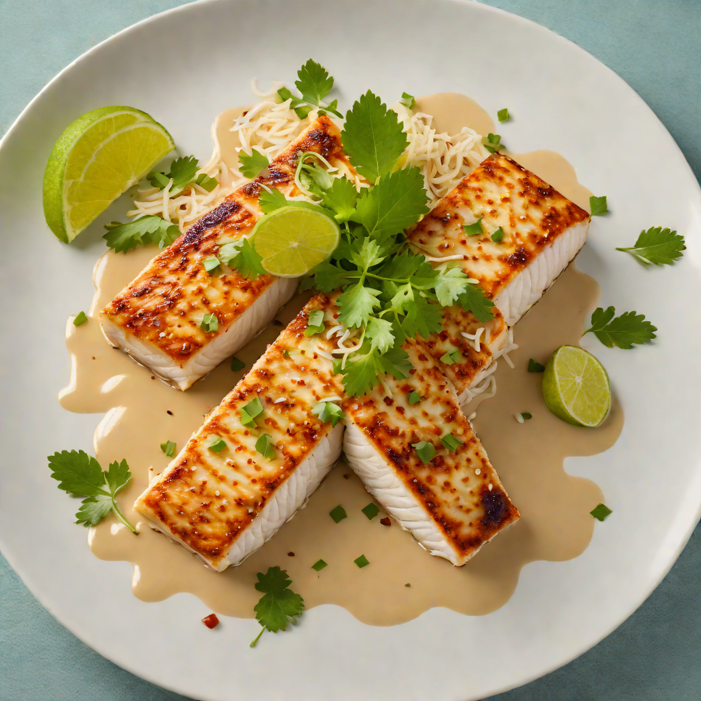 Pan-Seared Mahi Mahi with Coconut-Lime Tiki Sauce