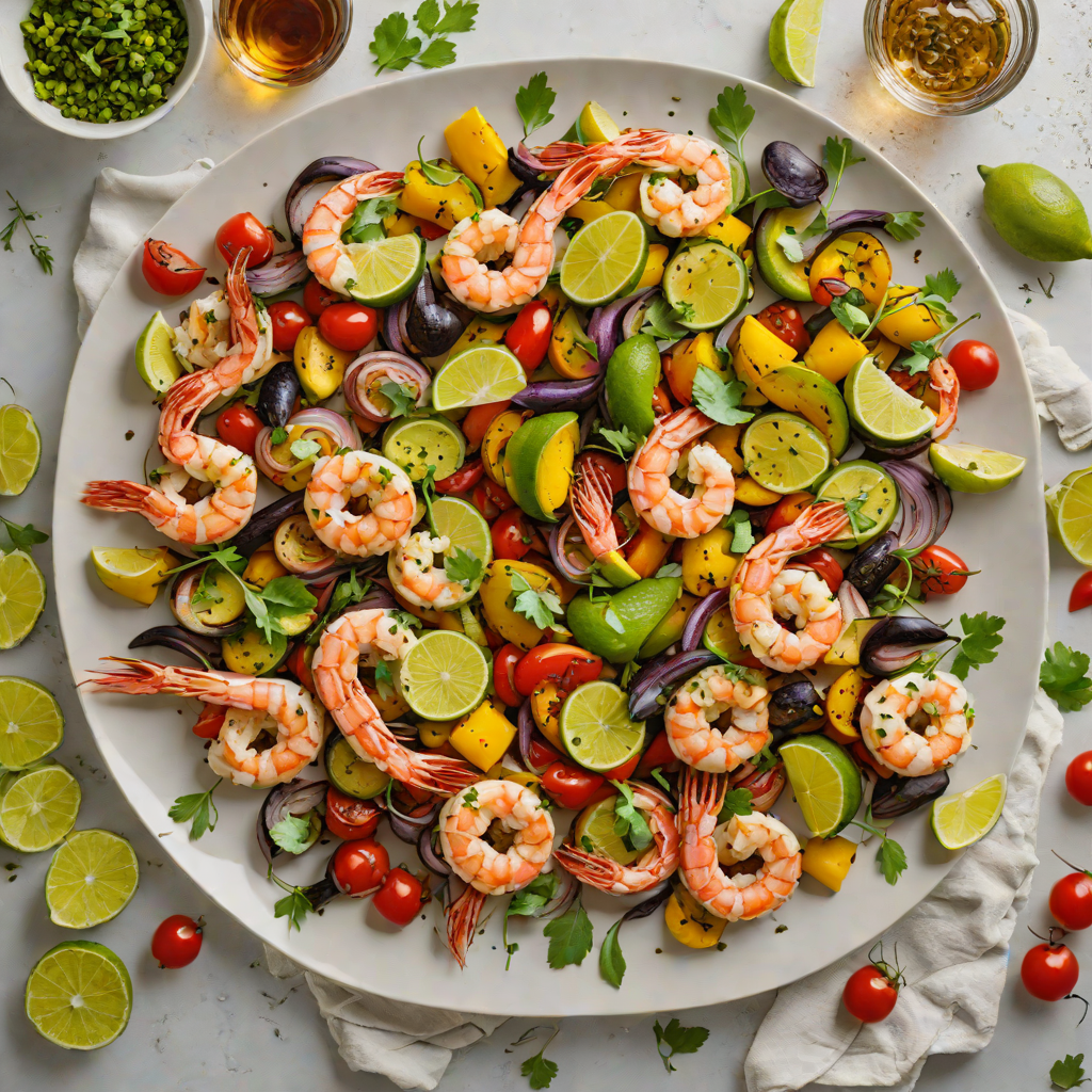 Sheet Pan Tequila-Lime Shrimp with Grilled Vegetables