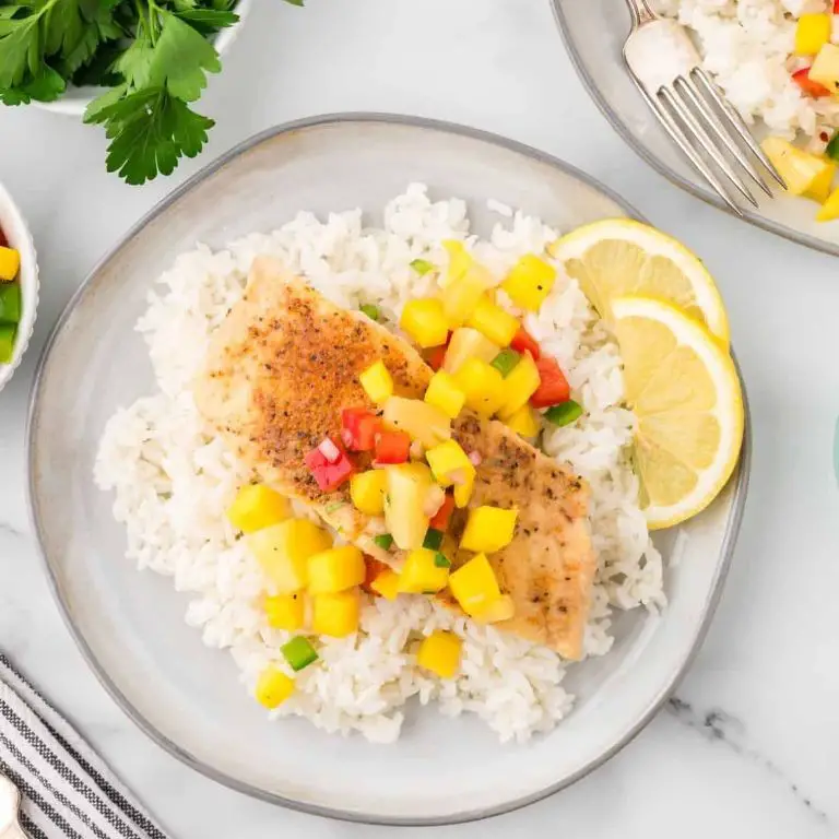 Pan-Seared Snapper with Jamaican-Style Spicy Mango Salsa