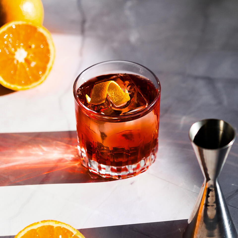Classical Negroni with Orange Twist
