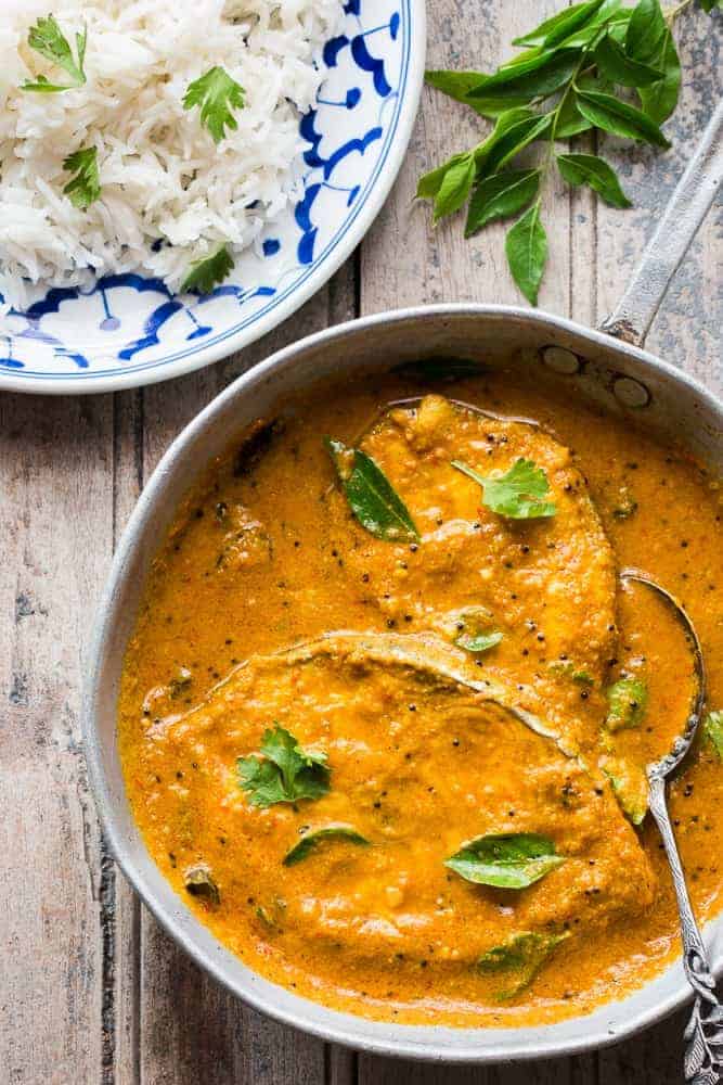 South Indian Fish Curry with Tamarind and Coconut