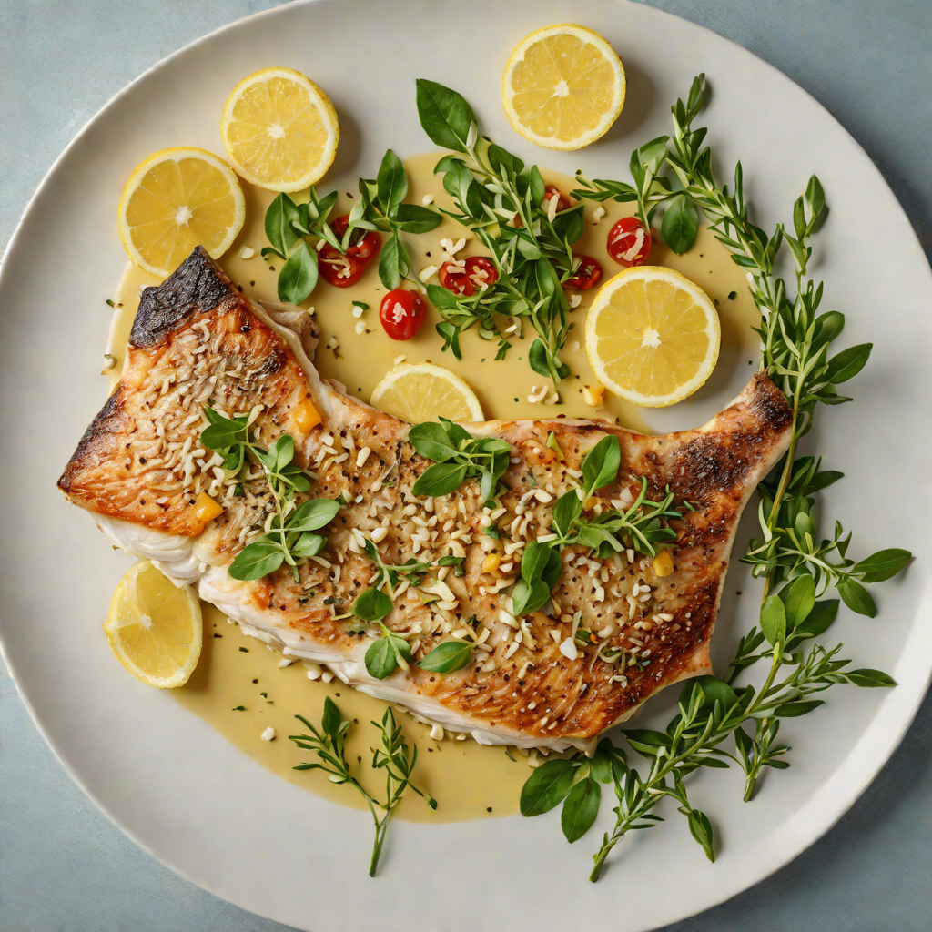 Pan-Seared Barramundi with Lemon Myrtle and Garlic Butter