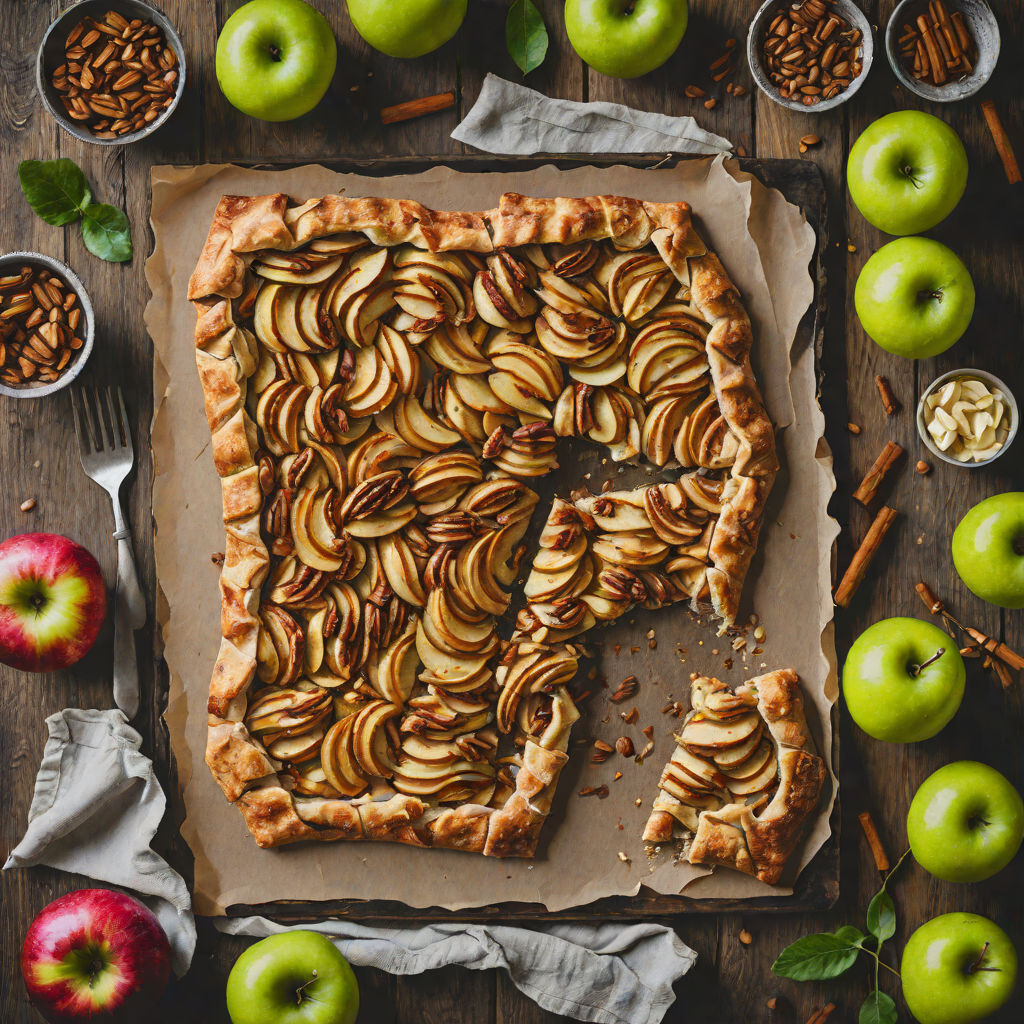 Sheet Pan Rustic Apple Galette with Cinnamon