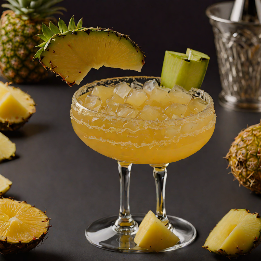 Mezcal and Pineapple Smoked Margarita