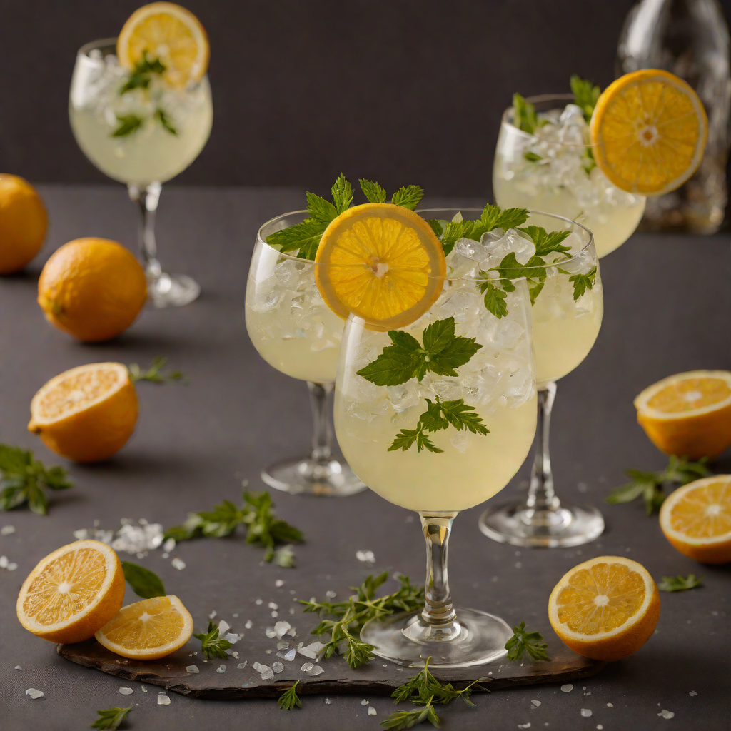Curaçao Citrus and Herb Gin Fizz