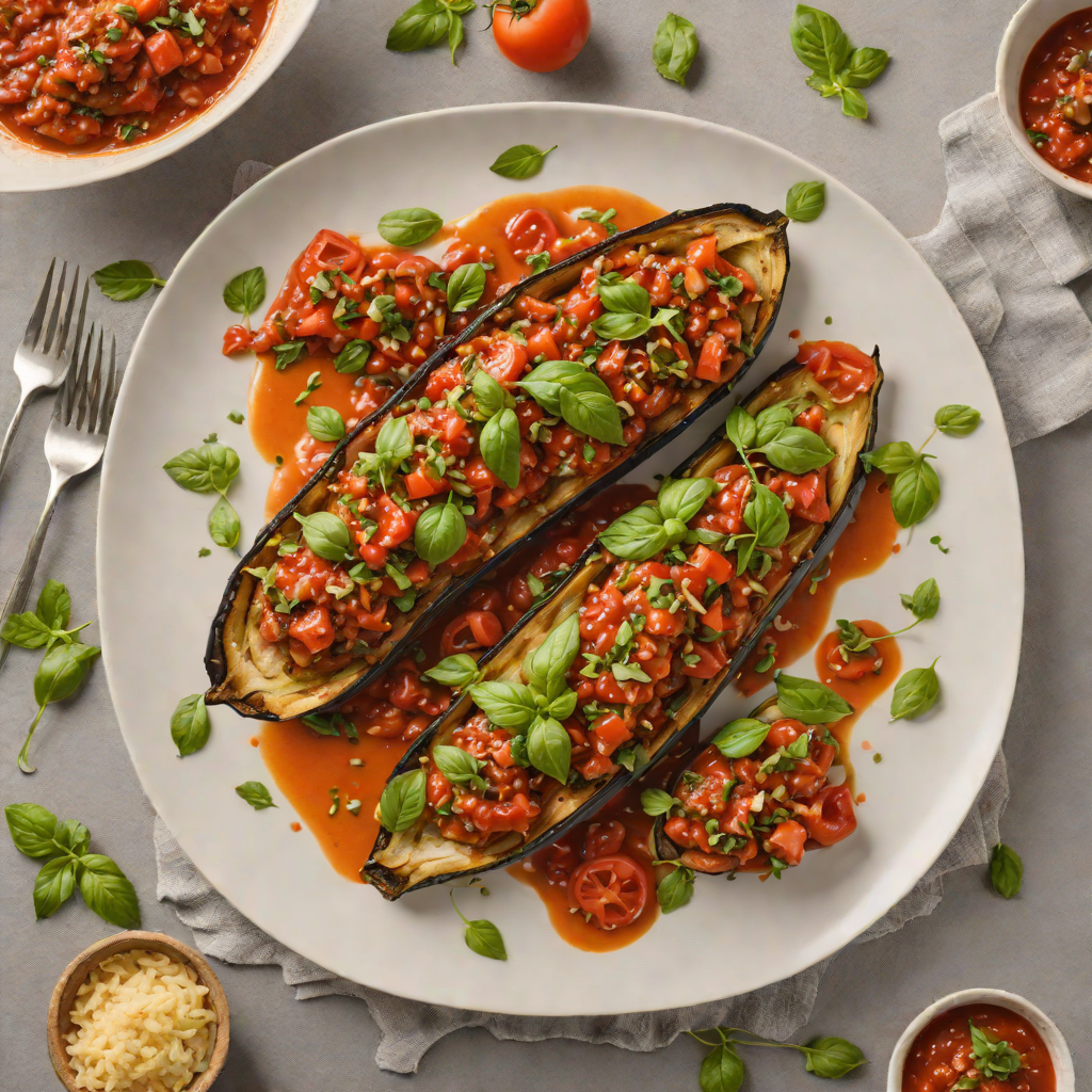 Baked Italian-Style Eggplant with Tomato-Basil Sauce