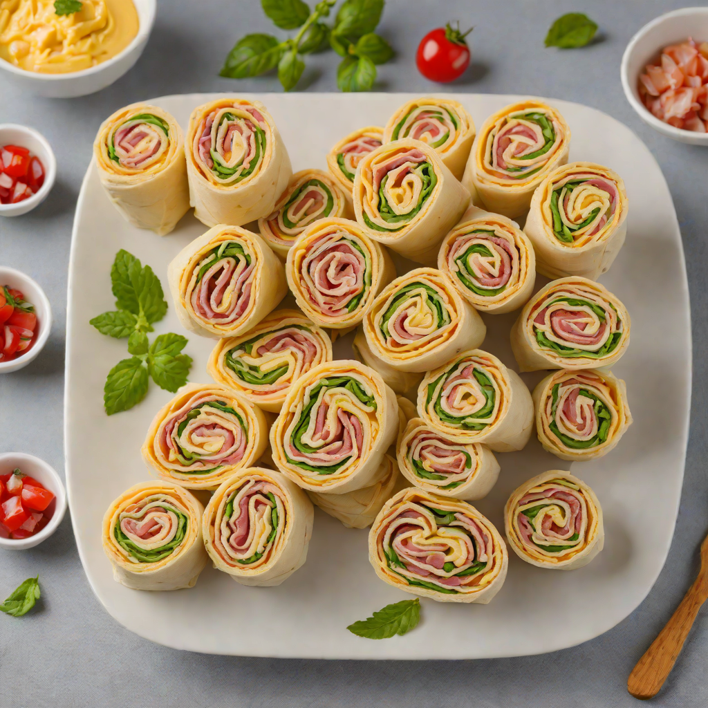 No-Bake Ham and Cheese Pinwheel Wraps