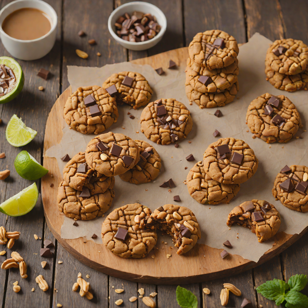 Five-Ingredient Chocolate Peanut Butter Cookies