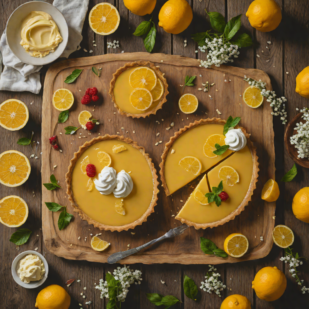 Yuzu Citrus Curd Tart with Whipped Cream