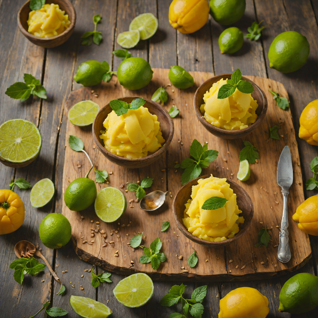 Five-Ingredient Honey Lime Mango Sorbet