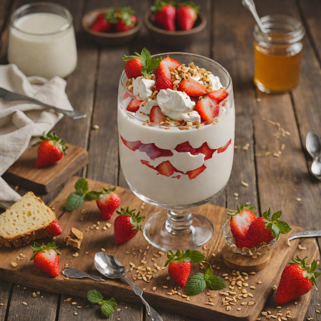 Honey-Infused Greek Yogurt and Strawberry Parfait