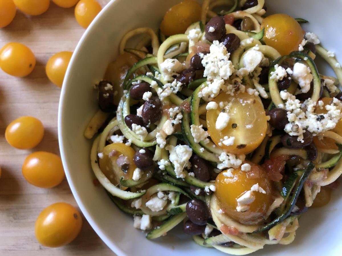 Lemon-Tahini Zucchini Noodle Salad