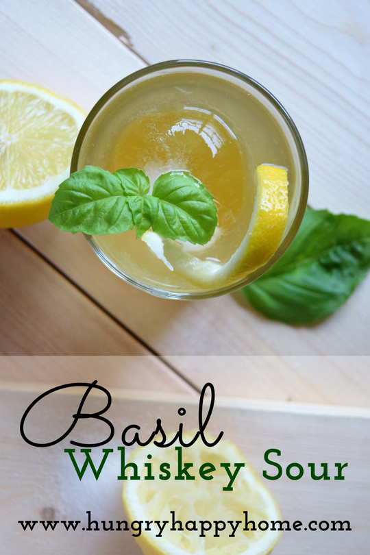 Shaken Basil-Lime Whiskey Sour