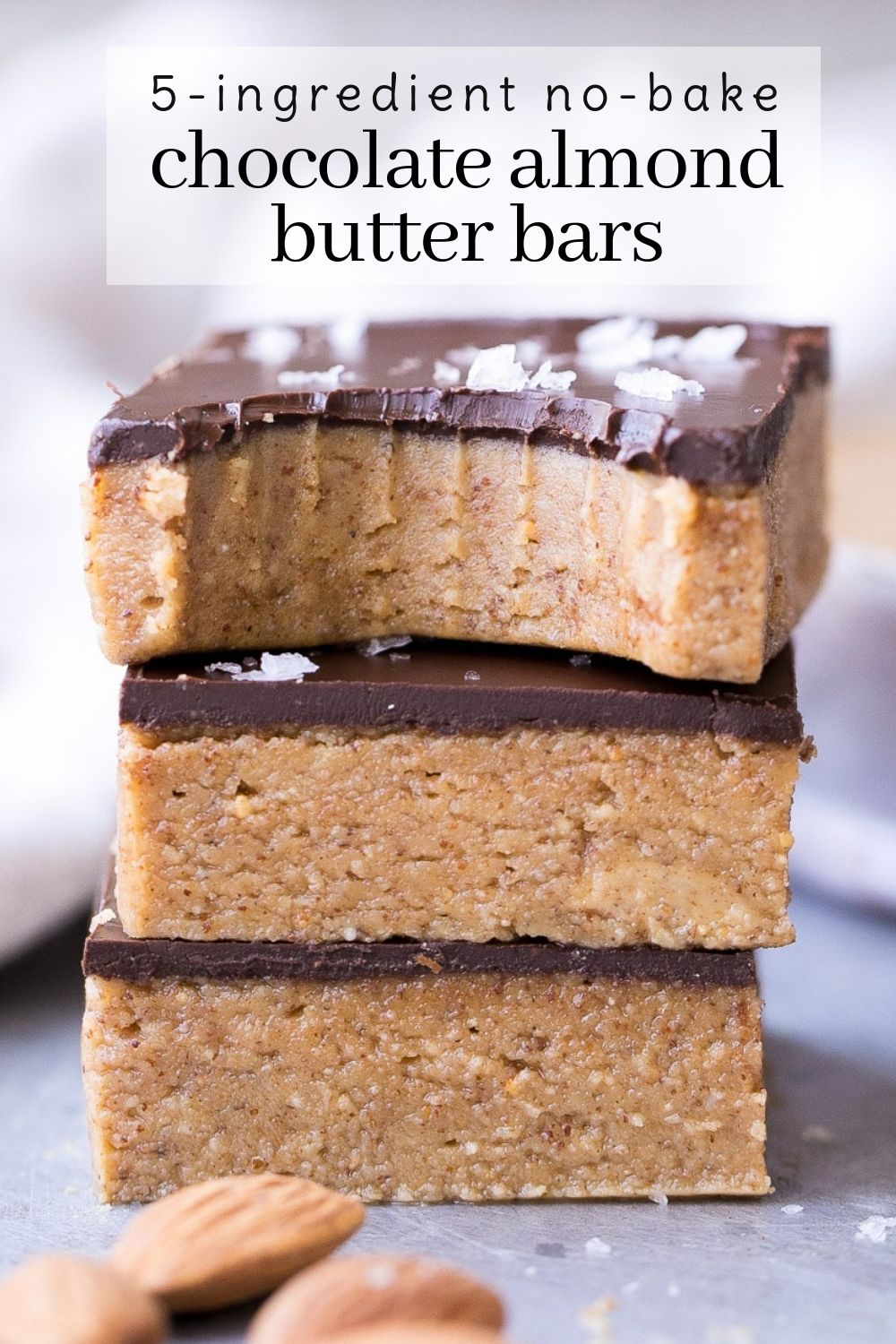 No-Bake Chocolate Almond Biscuit Bars