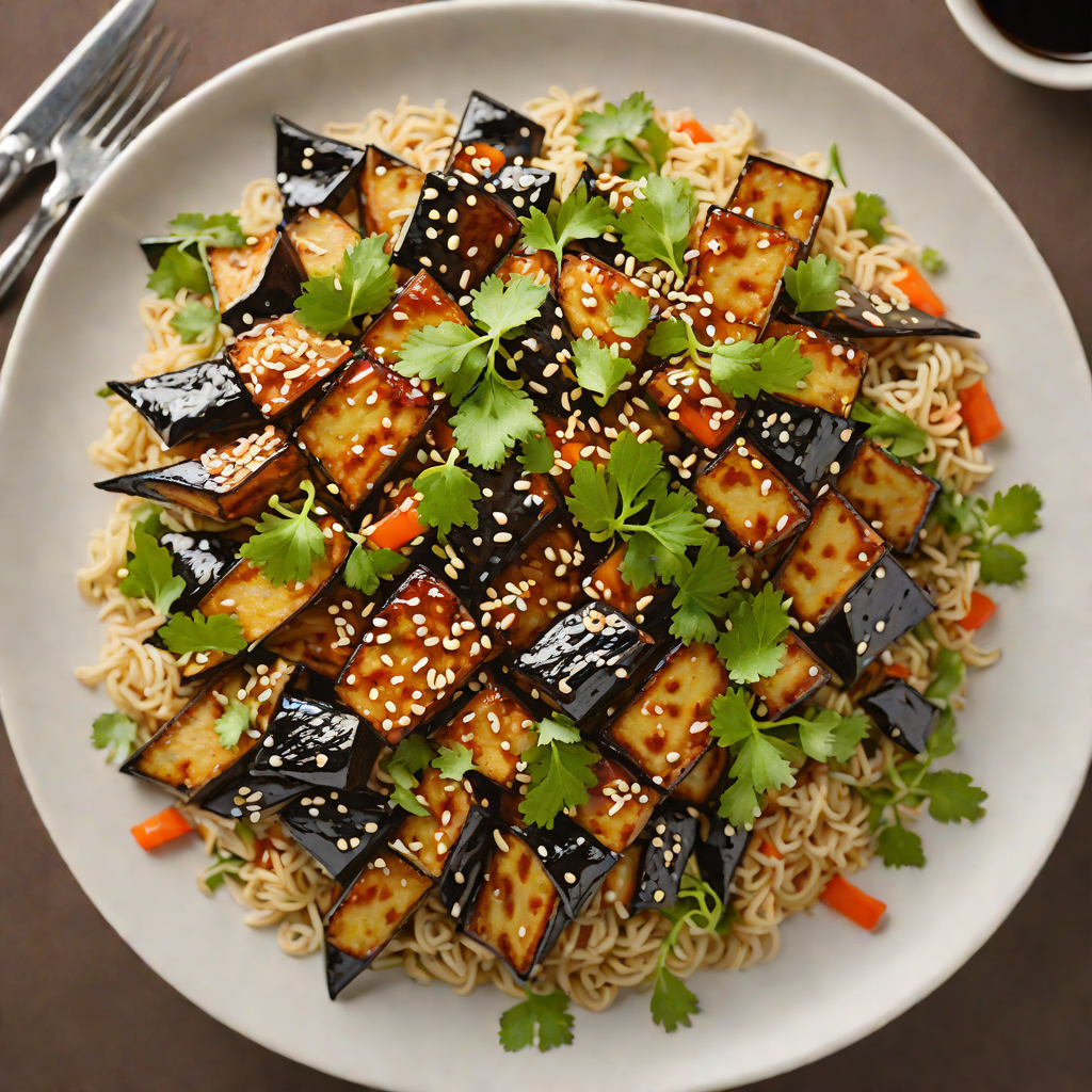 Japanese-Inspired Miso Glazed Roasted Eggplant Donburi