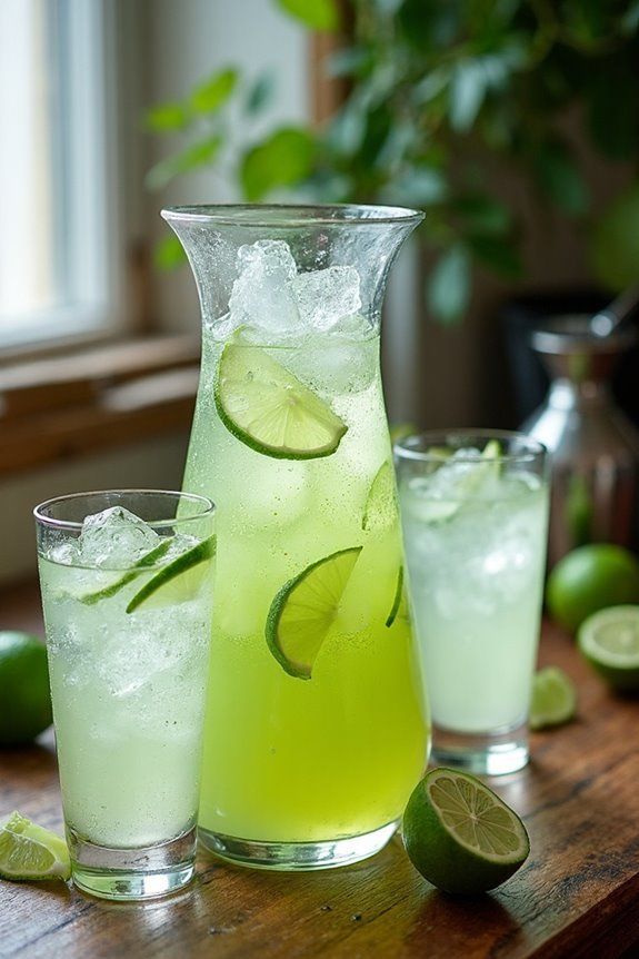Muddled Mint Limeade Cooler