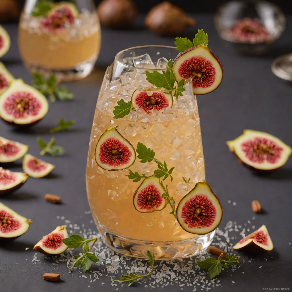 Sparkling Mediterranean Fig and Thyme Fizz