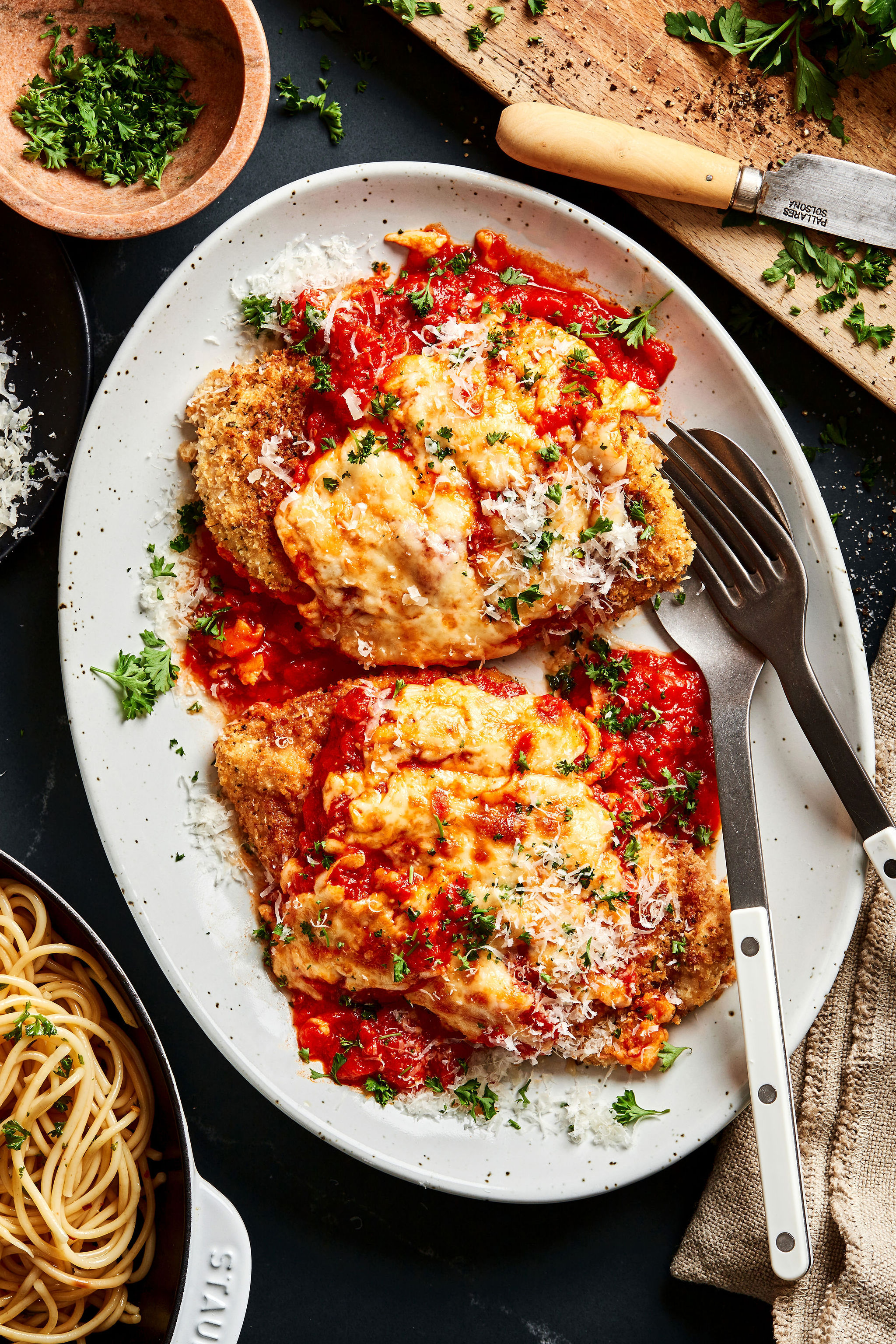 Italian Herb-Roasted Chicken Parmesan