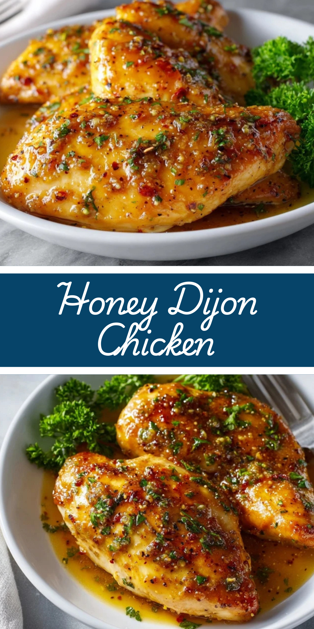 Pan-Seared Chicken with Honey and Dijon Glaze
