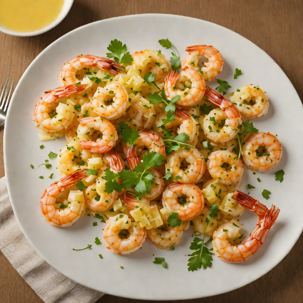 Sautéed Shrimp with Garlic and Sili Patis Butter
