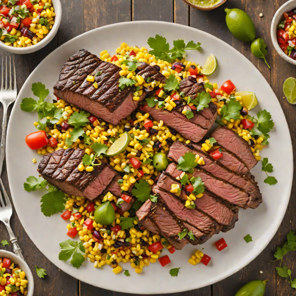 Grilled Chipotle-Lime Steak with Charred Corn Salsa